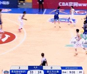 掀起反扑！卡尔顿接孙铭徽背后妙传迎着杨瀚森双手暴扣打停青岛